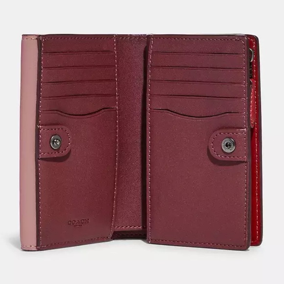 Coach Pink and Red Women's Wallet - Picture 6 of 7